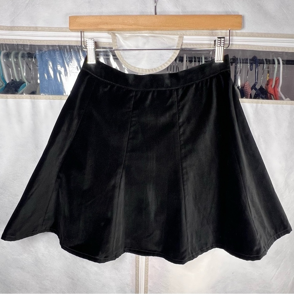 Rag & Bone Black Velvet A line Mini Skirt Pristine Condition Size 2